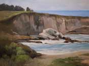 Montana De Oro Cliffs seascape oil painting